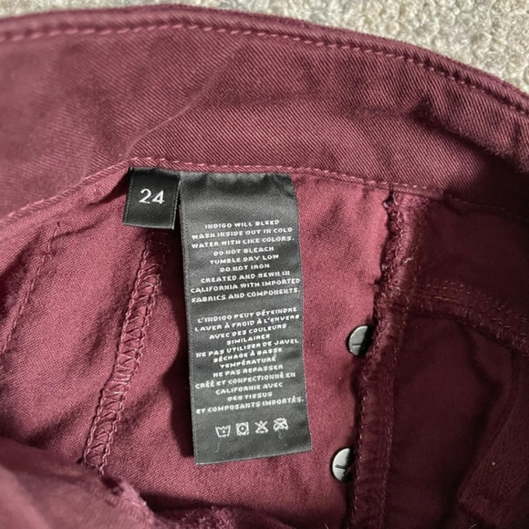 J brand velvet deep mulberry high rise skinny - Picture 13 of 13